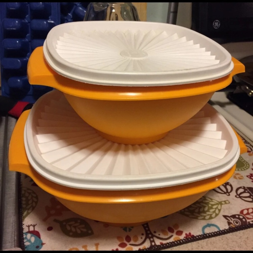 small and medium size Tupperware containers